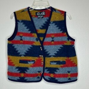 At Last Women's Multicolor Wool Vest